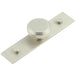 Stylish 40mm Satin Nickel Cupboard Knob with Plain Backplate Kitchen Cabinet Knob