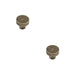 PACK Elegant 30mm Antique Brass Cupboard Knob Stylish Interiors Kitchen Cabinet Knob (2)