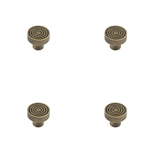 PACK Elegant 30mm Antique Brass Cupboard Knob Stylish Interiors Kitchen Cabinet Knob