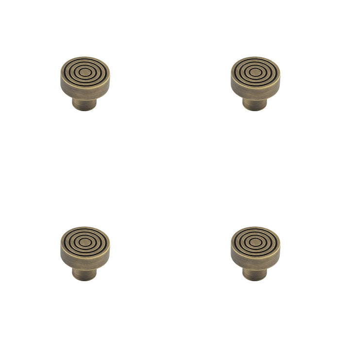 PACK Elegant 30mm Antique Brass Cupboard Knob Stylish Interiors Kitchen Cabinet Knob