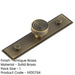 Antique Brass Cupboard Knob with Stepped Backplate 30mm Kitchen Cabinet Knob-1