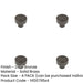 PACK Elegant 30mm Dark Bronze Cupboard Knob Stylish Interiors Kitchen Cabinet Knob-1