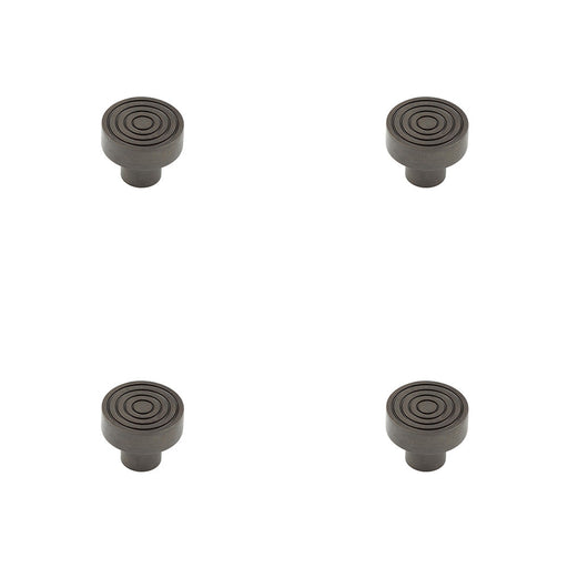 PACK Elegant 30mm Dark Bronze Cupboard Knob Stylish Interiors Kitchen Cabinet Knob