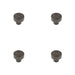 PACK Elegant 30mm Dark Bronze Cupboard Knob Stylish Interiors Kitchen Cabinet Knob