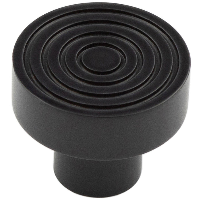 Elegant 30mm Black Cupboard Knob Stylish Interiors Kitchen Cabinet Knob