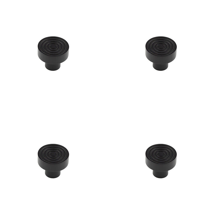 PACK Elegant 30mm Black Cupboard Knob Stylish Interiors Kitchen Cabinet Knob