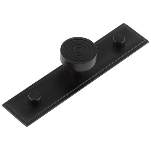 Elegant 30mm Black Cupboard Knob with Stepped Backplate Kitchen Cabinet Knob (1)