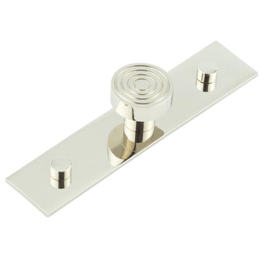 Elegant 30mm Polished Nickel Cupboard Knob with Backplate Kitchen Cabinet Knob