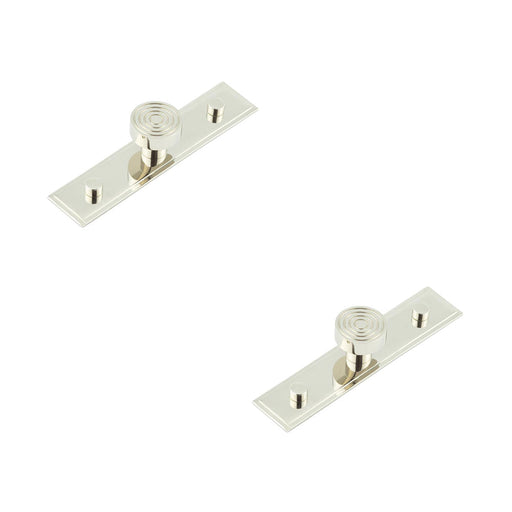 PACK Elegant 30mm Stepped Cupboard Knob with Polished Nickel Finish Kitchen Cabinet Knob (1)