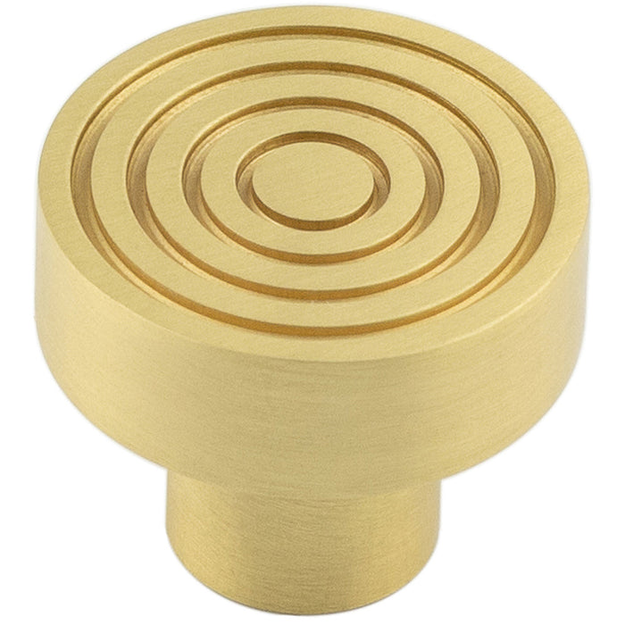 Elegant 30mm Satin Brass Cupboard Knob Stylish Interiors Kitchen Cabinet Knob