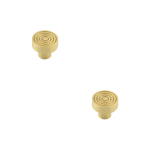 PACK Elegant 30mm Satin Brass Cupboard Knob Stylish Interiors Kitchen Cabinet Knob (1)