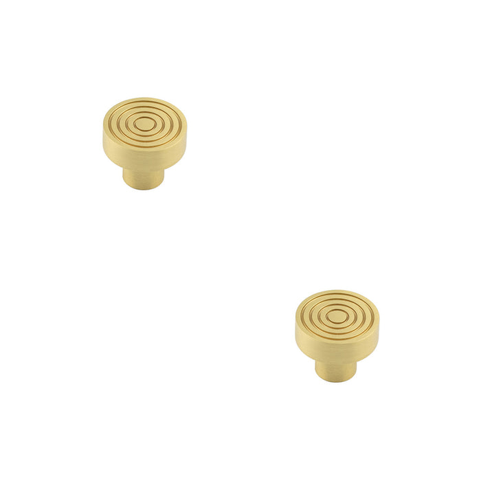 PACK Elegant 30mm Satin Brass Cupboard Knob Stylish Interiors Kitchen Cabinet Knob (1)