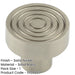 Elegant 30mm Satin Nickel Cupboard Knob Stylish Interiors Kitchen Cabinet Knob-1