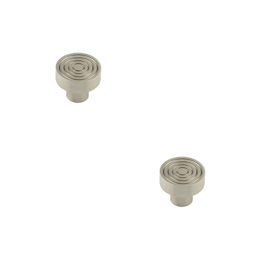 PACK Elegant 30mm Satin Nickel Cupboard Knob Stylish Interiors Kitchen Cabinet Knob (3)