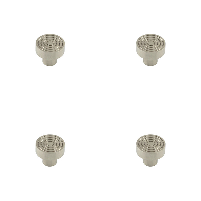 PACK Elegant 30mm Satin Nickel Cupboard Knob Stylish Interiors Kitchen Cabinet Knob