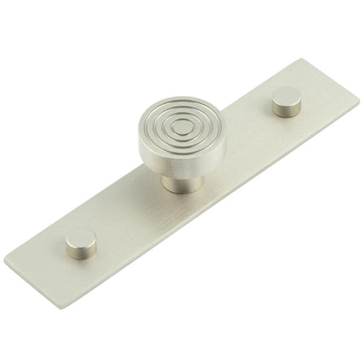Elegant 30mm Satin Nickel Cupboard Knob with Backplate Kitchen Cabinet Knob