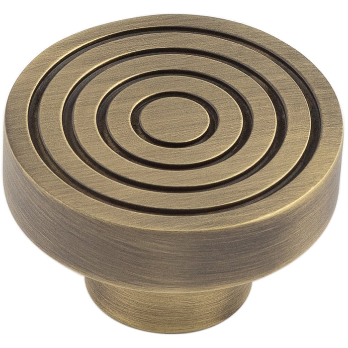 Elegant 40mm Antique Brass Cupboard Knob Stylish Interiors Kitchen Cabinet Knob