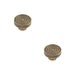 PACK Elegant 40mm Antique Brass Cupboard Knob Stylish Interiors Kitchen Cabinet Knob (2)
