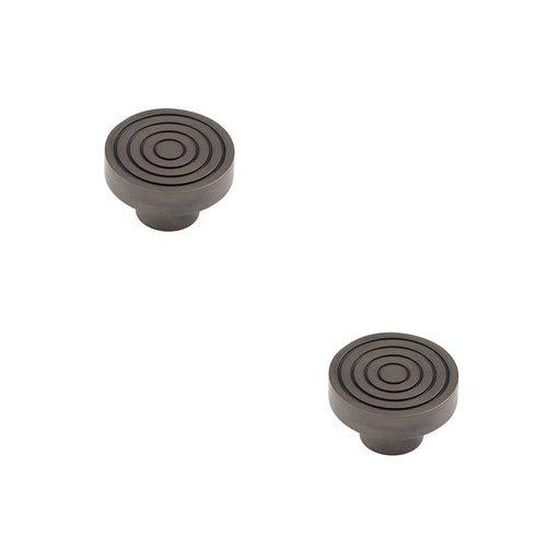 PACK Elegant 40mm Dark Bronze Cupboard Knob Stylish Interiors Kitchen Cabinet Knob (1)