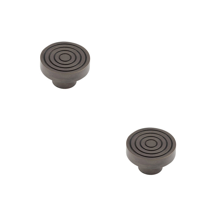 PACK Elegant 40mm Dark Bronze Cupboard Knob Stylish Interiors Kitchen Cabinet Knob (1)