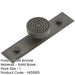 Elegant 40mm Dark Bronze Cupboard Knob with Stepped Backplate Kitchen Cabinet Knob-1