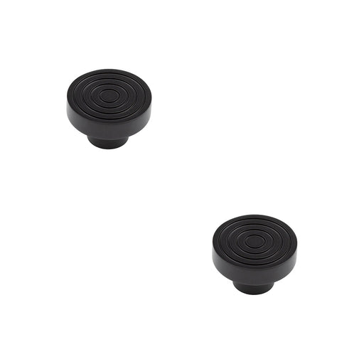 PACK Elegant 40mm Black Cupboard Knob Stylish Interiors Kitchen Cabinet Knob (1)