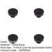 PACK Elegant 40mm Black Cupboard Knob Stylish Interiors Kitchen Cabinet Knob-1