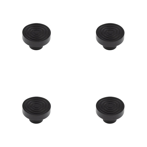 PACK Elegant 40mm Black Cupboard Knob Stylish Interiors Kitchen Cabinet Knob