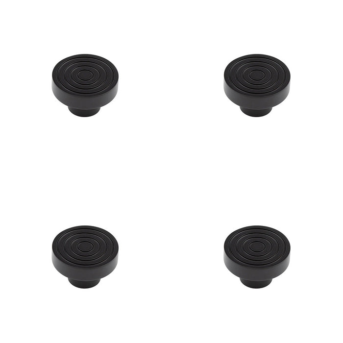 PACK Elegant 40mm Black Cupboard Knob Stylish Interiors Kitchen Cabinet Knob