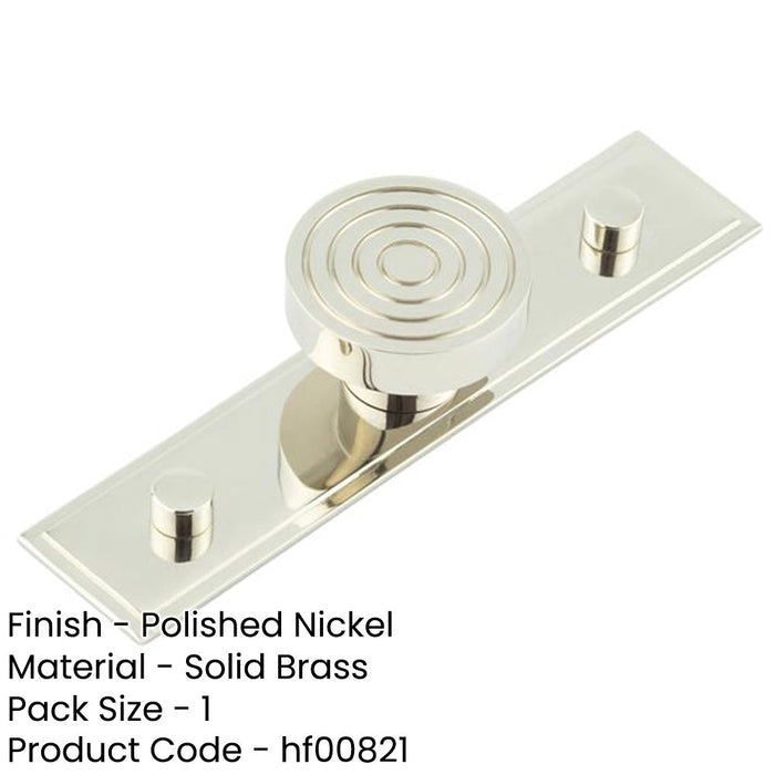 Elegant 40mm Stepped Cupboard Knob Polished Nickel Finish Kitchen Cabinet Knob-1