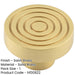 Elegant 40mm Satin Brass Cupboard Knob Stylish Interiors Kitchen Cabinet Knob-1
