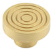Elegant 40mm Satin Brass Cupboard Knob Stylish Interiors Kitchen Cabinet Knob