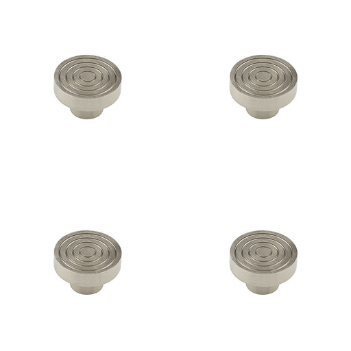 PACK Elegant 40mm Satin Nickel Cupboard Knob Stylish Interiors Kitchen Cabinet Knob