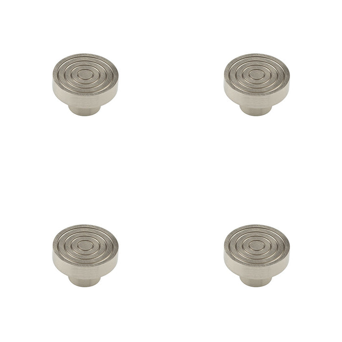 PACK Elegant 40mm Satin Nickel Cupboard Knob Stylish Interiors Kitchen Cabinet Knob