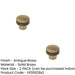 PACK Elegant 30mm Antique Brass Cupboard Knob Stylish Interiors Kitchen Cabinet Knob (3)-1