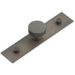30mm Dark Bronze Cupboard Knob with Plain Backplate Kitchen Cabinet Knob