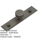30mm Dark Bronze Cupboard Knob with Stepped Backplate Kitchen Cabinet Knob-1