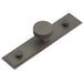 30mm Dark Bronze Cupboard Knob with Stepped Backplate Kitchen Cabinet Knob