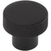 Stylish 30mm Black Diamond Knurled Cupboard Knob Modern Interiors Kitchen Cabinet Knob