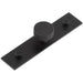 Stylish Matt Black Cupboard Knob with 30mm Plain Backplate Kitchen Cabinet Knob