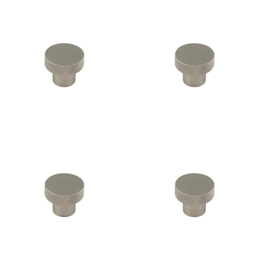PACK Stylish 30mm Satin Nickel Cupboard Knob Modern Interiors Kitchen Cabinet Knob
