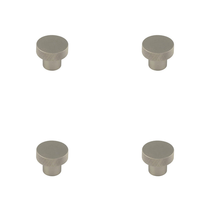 PACK Stylish 30mm Satin Nickel Cupboard Knob Modern Interiors Kitchen Cabinet Knob