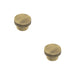PACK Antique Brass 40mm Diamond Knurled Cupboard Knob Modern Interiors Kitchen Cabinet Knob (1)