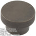 Stylish 40mm Dark Bronze Cupboard Knob Modern Interiors Kitchen Cabinet Knob (1)-1