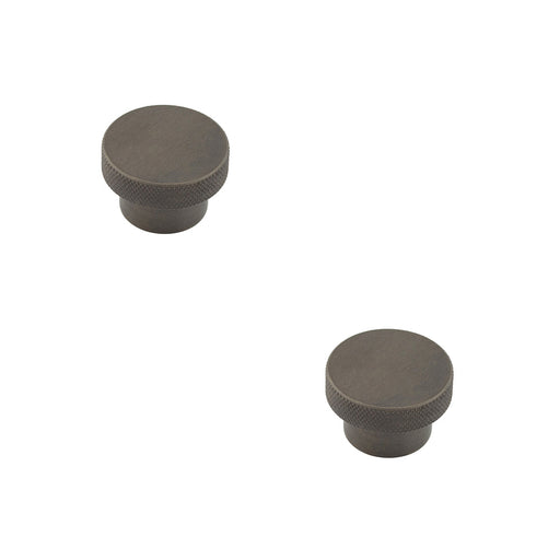 PACK Stylish 40mm Dark Bronze Cupboard Knob Modern Interiors Kitchen Cabinet Knob (4)