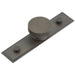 Elegant Dark Bronze Cupboard Knob with Stepped Backplate Kitchen Cabinet Knob