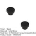 PACK Stylish 40mm Black Cupboard Knob Modern Spaces Kitchen Cabinet Knob (1)-1