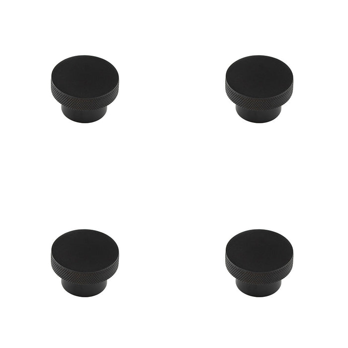 PACK Stylish 40mm Black Cupboard Knob Modern Spaces Kitchen Cabinet Knob