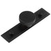 Modern Matt Black Cupboard Knob with Stepped Backplate 40mm Kitchen Cabinet Knob