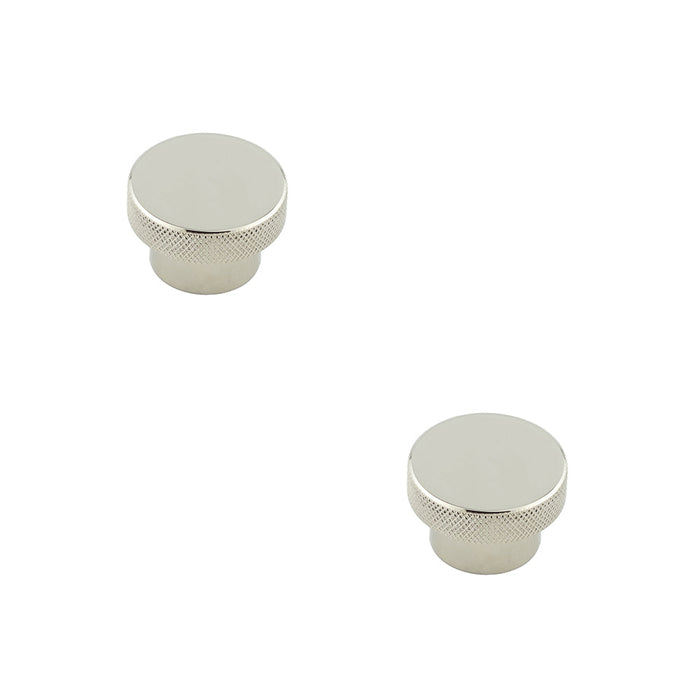 PACK Stylish 40mm Polished Nickel Cupboard Knob Modern Interiors Kitchen Cabinet Knob (5)